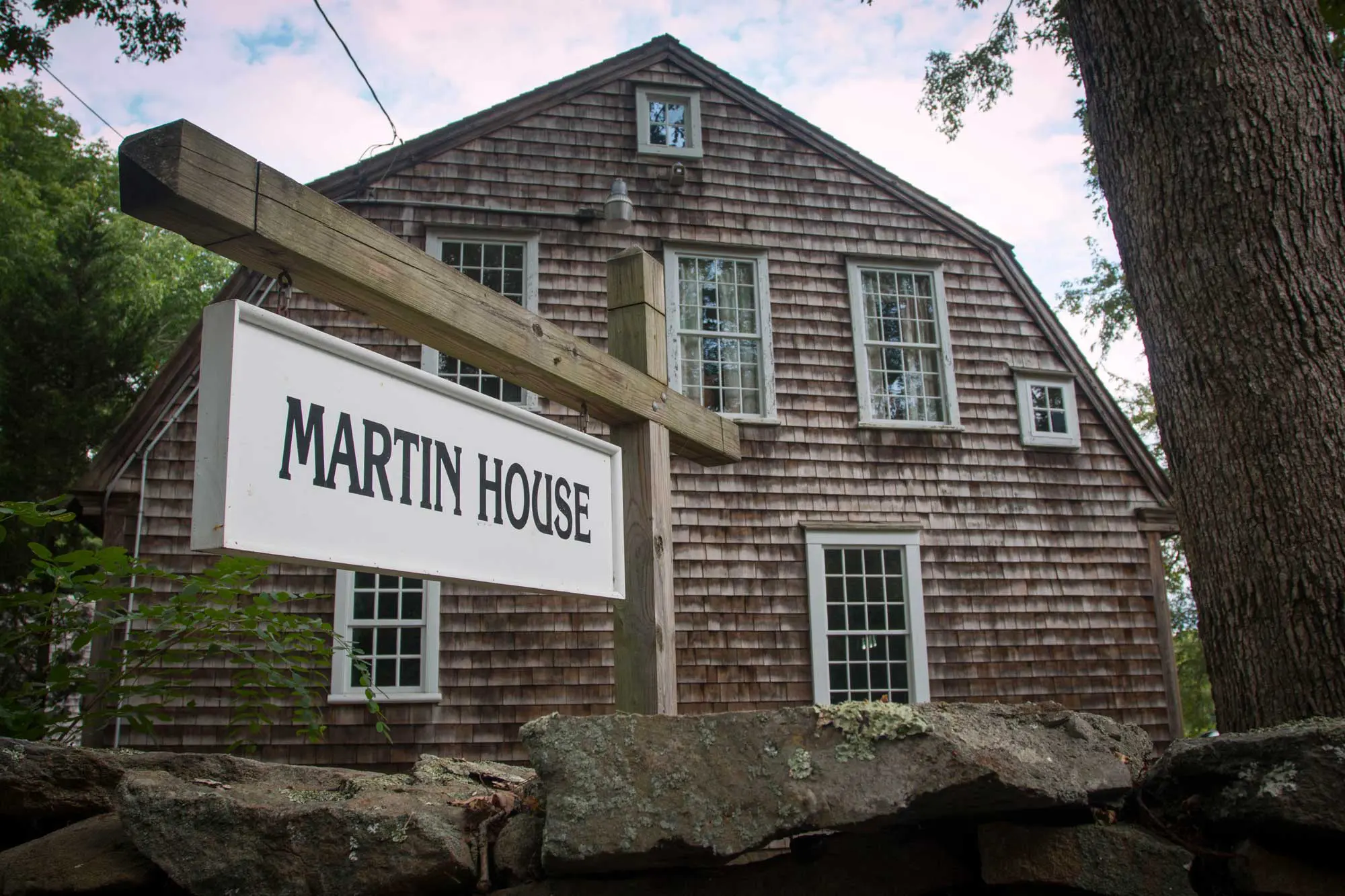 Martin house and exterior sign