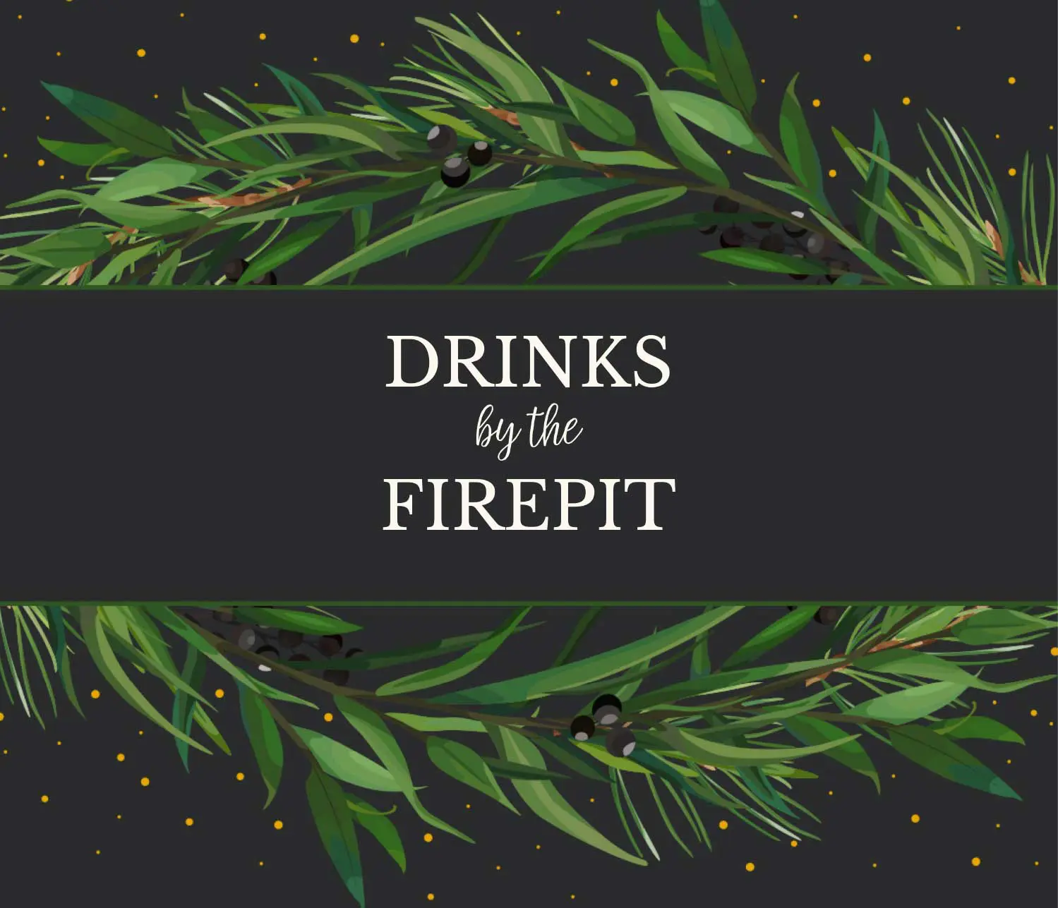drinks by the firepit invite